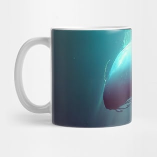 Humpback whale in deep ocean Mug